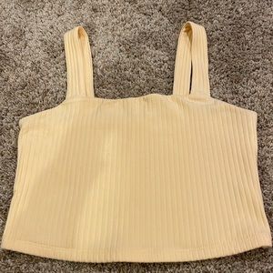 American Eagle peach crop tank top, medium